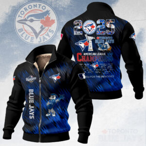 Toronto Blue Jays 2025 American League Champions Thick Knit Fleece Jacket - HOATT14872
