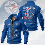 Toronto Blue Jays 2025 American League Champions Thick Knit Fleece Jacket – HOATT15082