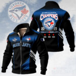 Toronto Blue Jays 2025 American League Champions Thick Knit Fleece Jacket - HOATT14908