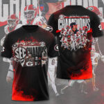 Georgia Bulldogs Football 2025 SEC Champions 3D Apparel – GNE4738