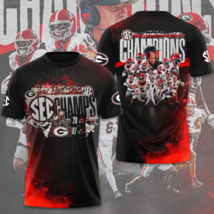 Georgia Bulldogs Football 2025 SEC Champions 3D Apparel - GNE4738