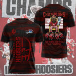 Indiana Hoosiers Football 2025 Big Ten Champions 3D Apparel – TMTHU2523