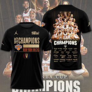 New York Knicks 2025 NBA Cup Champions 3D Apparel - TMTHU2706