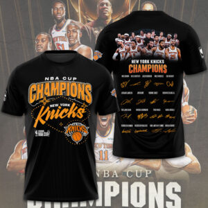New York Knicks 2025 NBA Cup Champions 3D Apparel - TMTHU2716