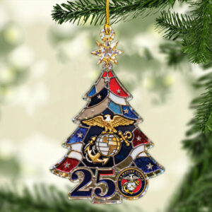 US Marine Corps 250th Anniversary Custom Shape 1-sided Acrylic Ornament – MAITM13969