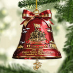 US Marine Corps 250th Anniversary Custom Shape 2-sided Acrylic Ornament – MAITM13968