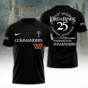 Washington Commanders x The Lord of The Rings 25 Years 3D Apparel - TANTN19584