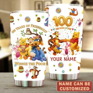 Personalized Winnie-the-Pooh 100th Anniversary Tumbler Cup - TMTHU2951