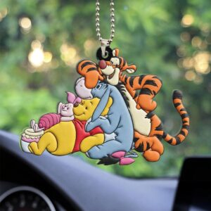 Winnie-the-Pooh Custom shape 2-sided Acrylic Car Ornament - HOATT15384