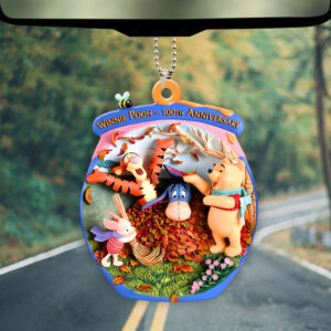 Winnie-the-Pooh 100th Anniversary Custom shape 2-sided Acrylic Car Ornament - TMTHU2972