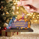 Winnie-the-Pooh 100th Anniversary Custom Shape 2-sided Acrylic Ornament – TMTHU2952