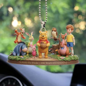 Winnie-the-Pooh 100th Anniversary Custom shape 2-sided Acrylic Car Ornament - TMTHU2923