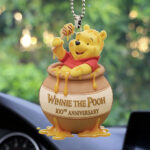 Winnie-the-Pooh 100th Anniversary Custom shape 2-sided Acrylic Car Ornament – TMTHU2934