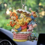Winnie-the-Pooh 100th Anniversary Custom shape 2-sided Acrylic Car Ornament – TMTHU2936