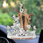 101 Dalmatians 65th Anniversary Custom shape 2-sided Acrylic Car Ornament – TMTHU3131
