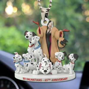 101 Dalmatians 65th Anniversary Custom shape 2-sided Acrylic Car Ornament - TMTHU3131