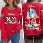 101 Dalmatians 65th Anniversary Round Neck Raglan Sleeve Sweatshirt – HOATT15548