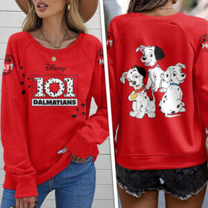 101 Dalmatians 65th Anniversary Round Neck Raglan Sleeve Sweatshirt – TANTN20050