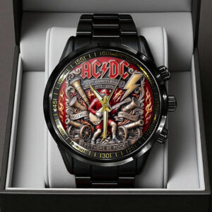 AC/DC Black Stainless Steel Watch - TANTN20553