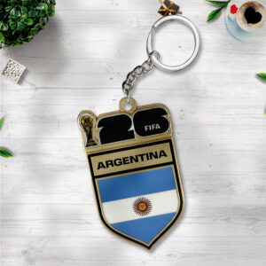 Argentina National Football Team 2026 World Cup Custom Shape 2-sided Keychain - TANTN20836