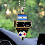 Argentina National Football Team 2026 World Cup Custom shape 2-sided Acrylic Car Ornament – TANTN20837