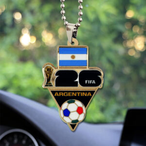 Argentina National Football Team 2026 World Cup Custom shape 2-sided Acrylic Car Ornament - TANTN20837