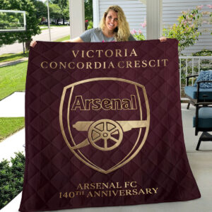Arsenal FC 140th Anniversary Quilt Blanket - TMTHU3046