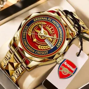 Arsenal FC 140th Anniversary Alloy Luxury Quartz Watch - HOATT15708