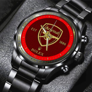 Arsenal FC x Rolex Black Stainless Steel Watch - MAITM6417