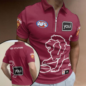 Brisbane Lions 2026 Zip Polo Shirt - HOATT15923