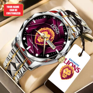 Personalized Brisbane Lions Alloy Luxury Quartz Watch - TANTN20275