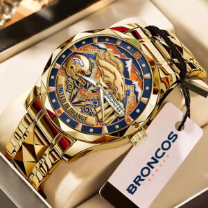 Denver Broncos Alloy Luxury Quartz Watch - MAITM14504