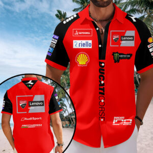 Ducati Lenovo Team 2026 Short Sleeve Button-Down Shirt – TANTN20741