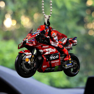 Ducati Lenovo Team x Marc Márquez Custom Shape 2-sided Acrylic Car Ornament – TANTN20411