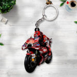 Ducati Lenovo Team x Marc Márquez Custom Shape 2-sided Keychain – TANTN20416