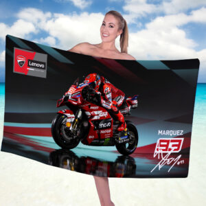 Ducati Lenovo Team x Marc Márquez Rectangle Beach Towel - TANTN20424