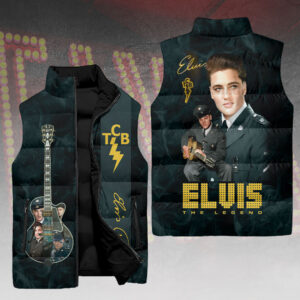 Elvis Presley 3D Sleeveless Down Jacket - HOATT15448