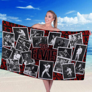 Elvis Presley Rectangle Beach Towel - HOATT15579
