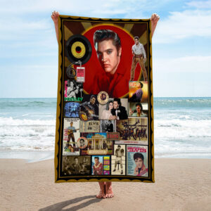 Elvis Presley Rectangle Beach Towel - HOATT15631