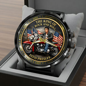 Elvis Presley Black Stainless Steel Watch - HOATT15479