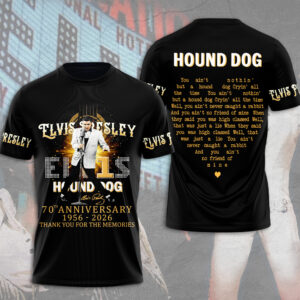 Elvis Presley Hound Dog 70th Anniversary 3D Apparel - MAITM14657