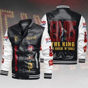 Elvis Presley Leather Bomber Jacket - HOATT15705
