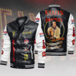 Elvis Presley Leather Bomber Jacket – HOATT15707