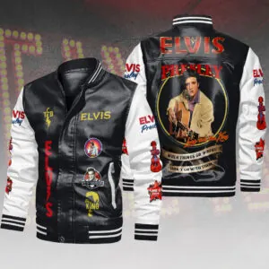 Elvis Presley Leather Bomber Jacket - HOATT15707