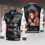 Elvis Presley Leather Bomber Jacket – HOATT15755
