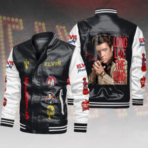Elvis Presley Leather Bomber Jacket - HOATT15755