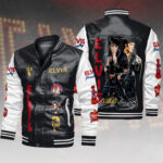 Elvis Presley Leather Bomber Jacket – HOATT15670