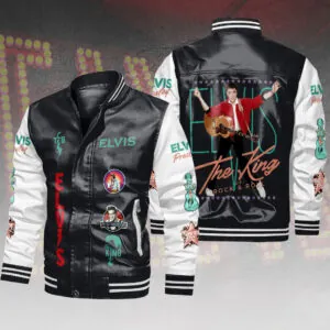 Elvis Presley Leather Bomber Jacket - HOATT15941