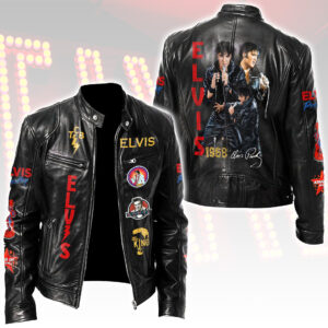 Elvis Presley Motorcycle Leather Jacket - HOATT15557