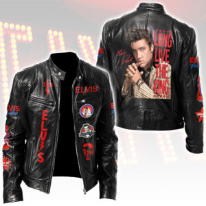 Elvis Presley Motorcycle Leather Jacket - HOATT15940